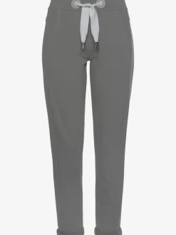 Pantalons décontractés avec ceinture élastique et poches latérales