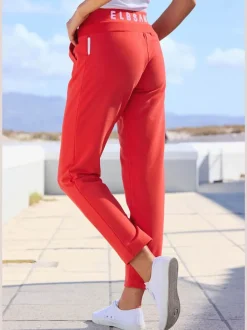 Pantalons décontractés avec ceinture élastique et poches latérales