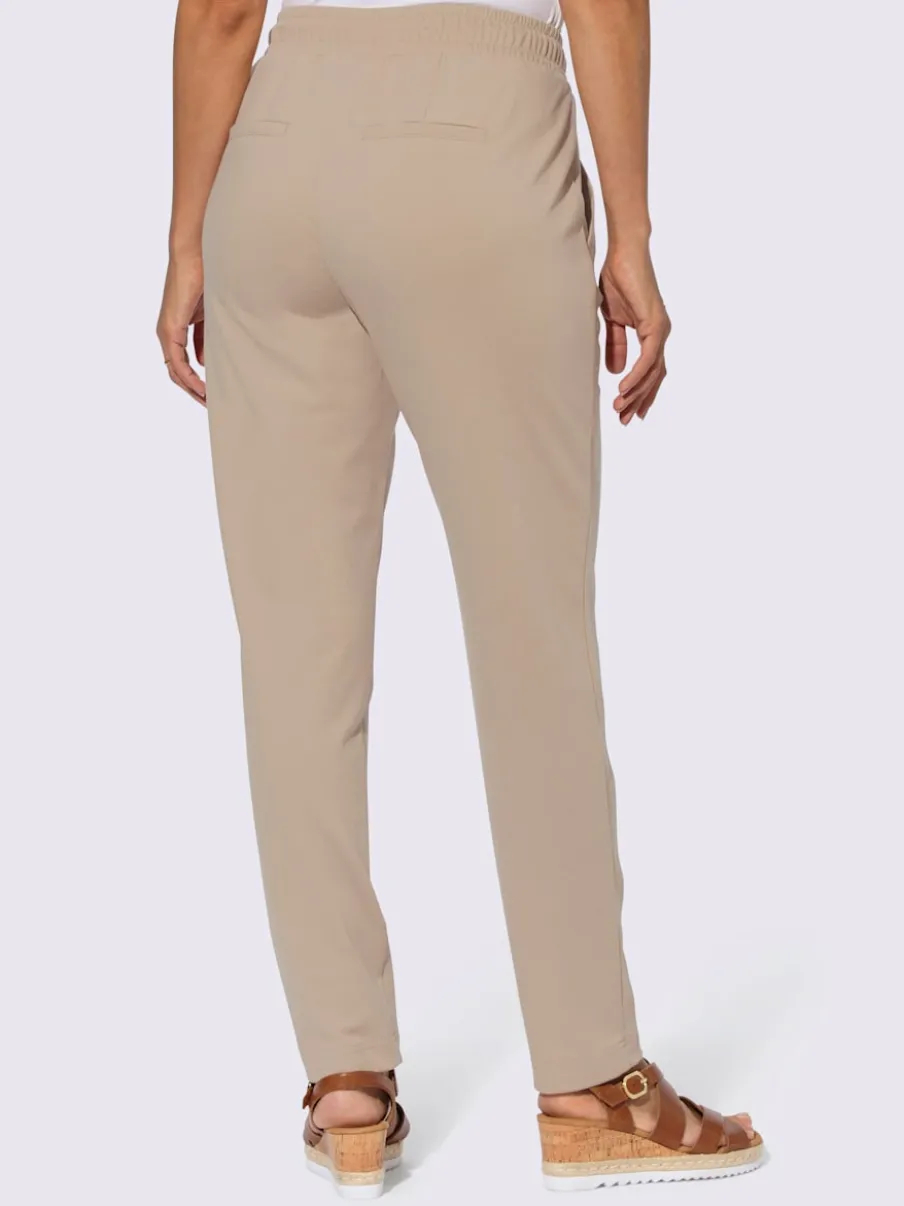 Pantalons décontractés avec ceinture élastique et poches
