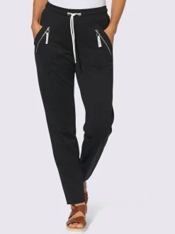 Pantalons décontractés avec ceinture élastique et poches