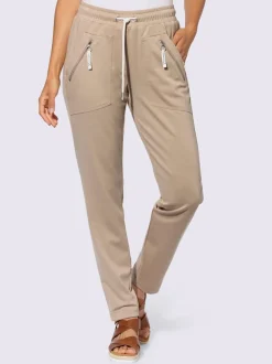 Pantalons décontractés avec ceinture élastique et poches