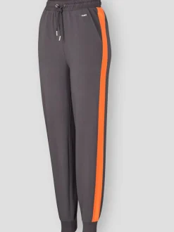Pantalons décontractés à ceinture élastique avec rayures