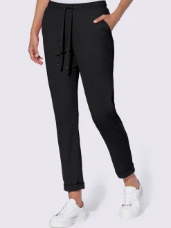 Pantalons décontractés en jersey doux et extensible