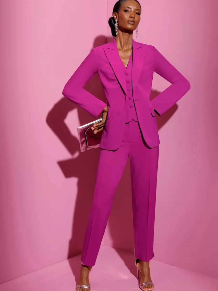 Pantalons de costume avec poches et taille élastique
