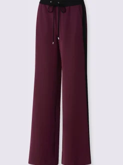 Pantalons de jogging confortables avec ceinture élastique rayée