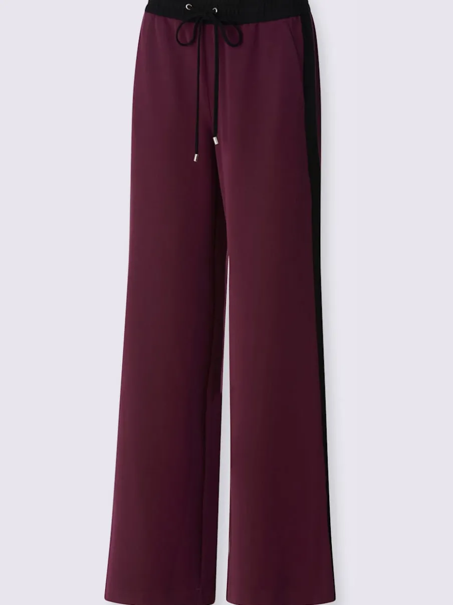 Pantalons de jogging confortables avec ceinture élastique rayée