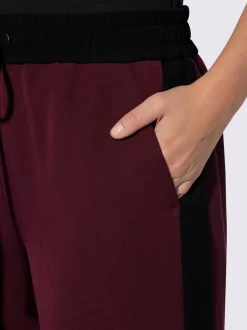Pantalons de jogging confortables avec ceinture élastique rayée