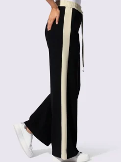 Pantalons de jogging confortables avec ceinture élastique rayée