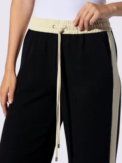 Pantalons de jogging confortables avec ceinture élastique rayée
