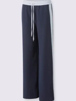 Pantalons de jogging confortables avec ceinture élastique rayée