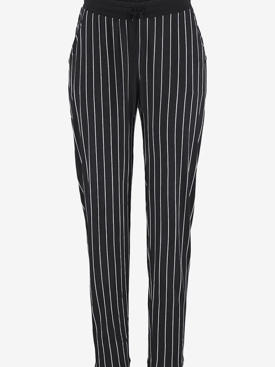 Pantalons de plage légers avec ceinture élastique rayée