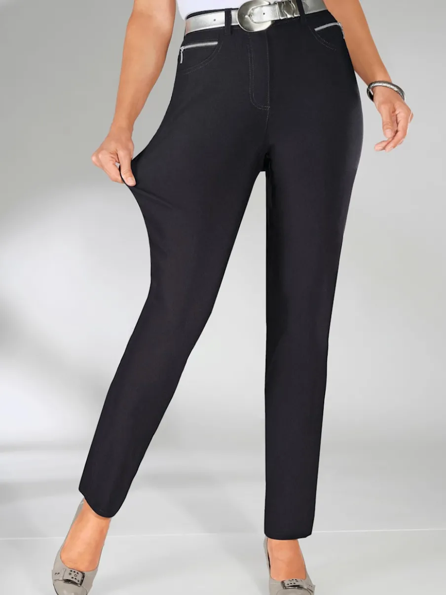 Pantalons d'hiver femme coupe indémodable avec poches pratiques