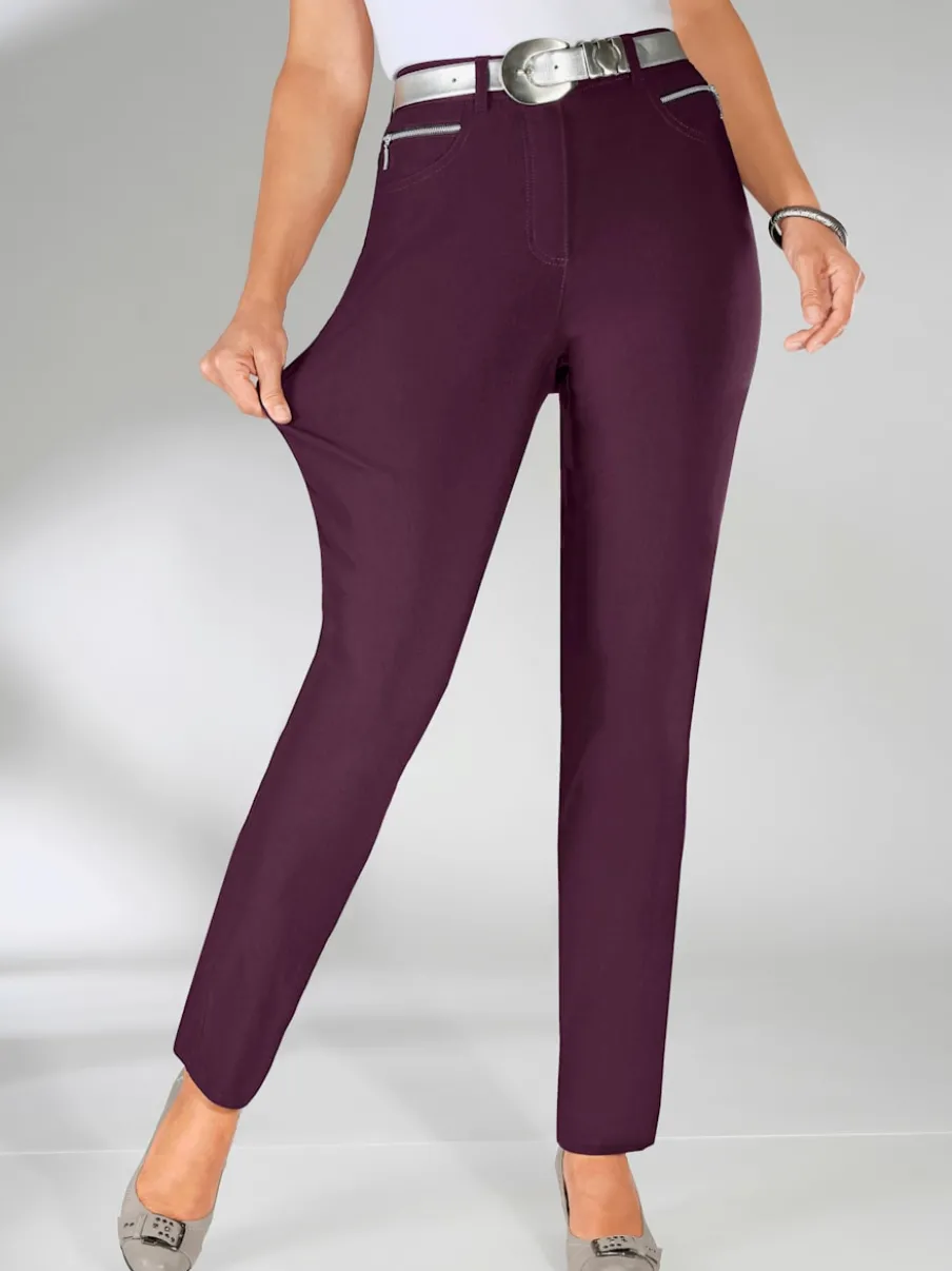 Pantalons d'hiver femme coupe indémodable avec poches pratiques