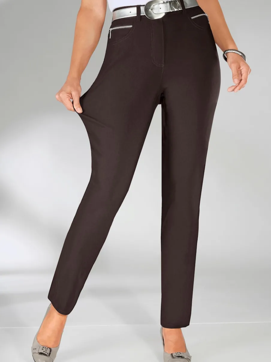 Pantalons d'hiver femme coupe indémodable avec poches pratiques