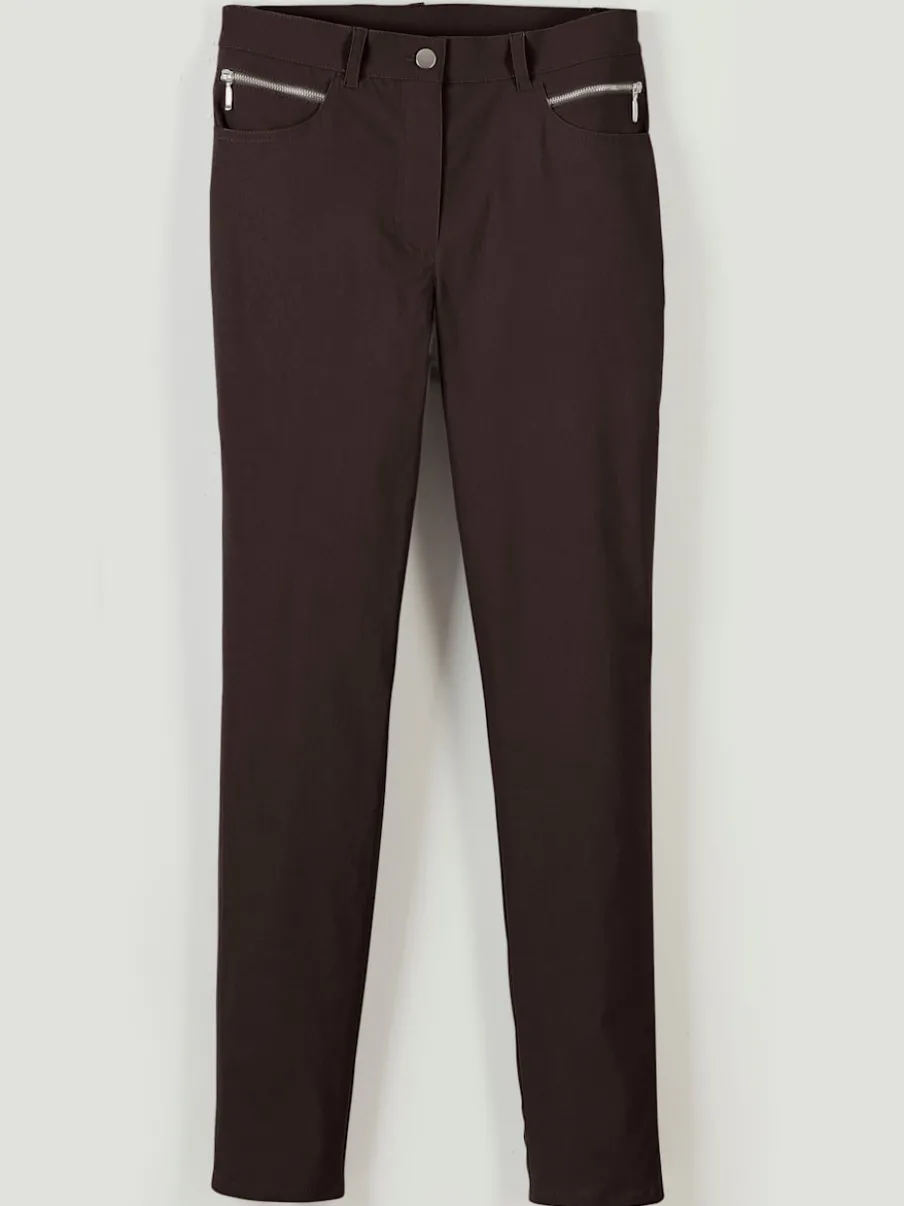 Pantalons d'hiver femme coupe indémodable avec poches pratiques
