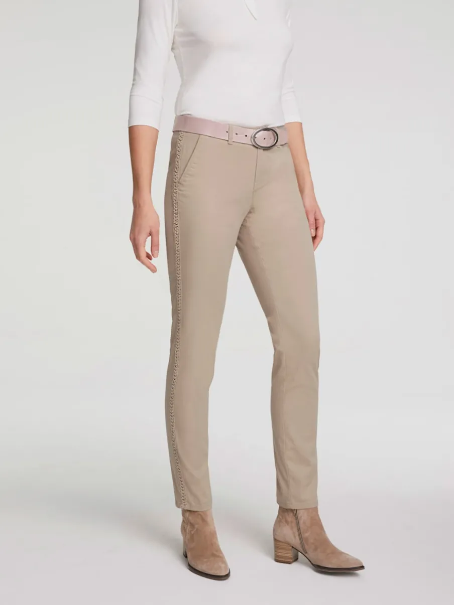 Pantalons droits avec poches et ceinture pratique