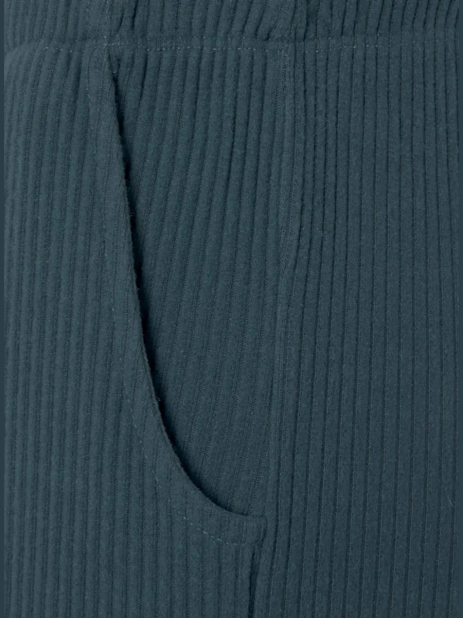 Pantalons détente en coton doux avec ceinture élastique