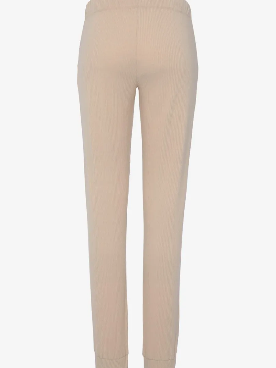 Pantalons détente en coton doux avec ceinture élastique
