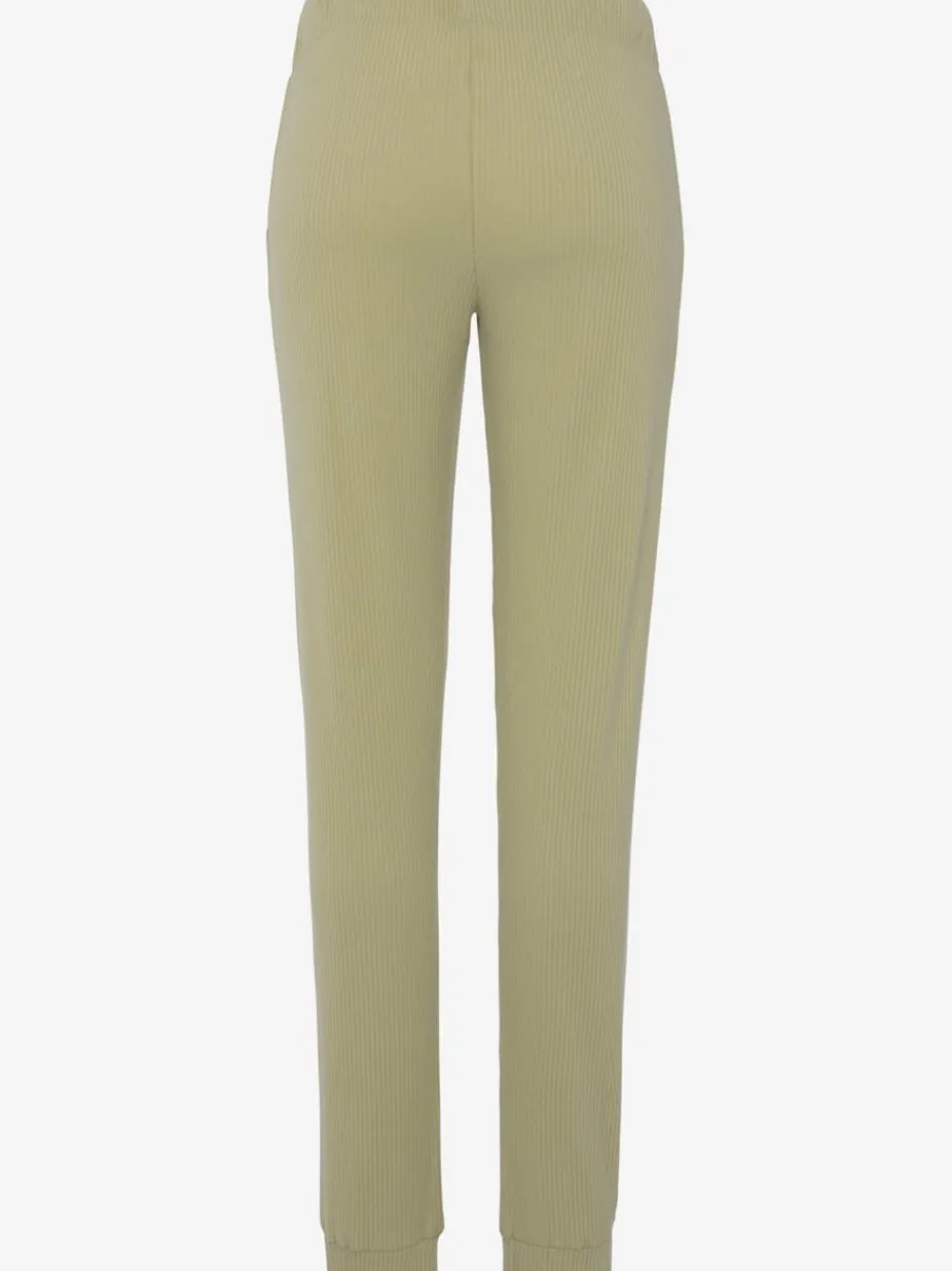 Pantalons détente en coton doux avec ceinture élastique