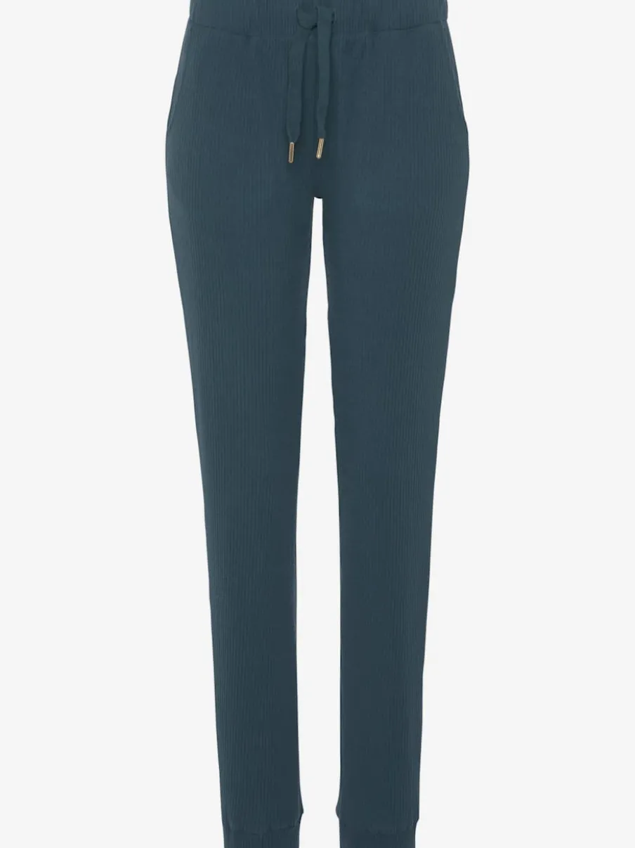 Pantalons détente en coton doux avec ceinture élastique