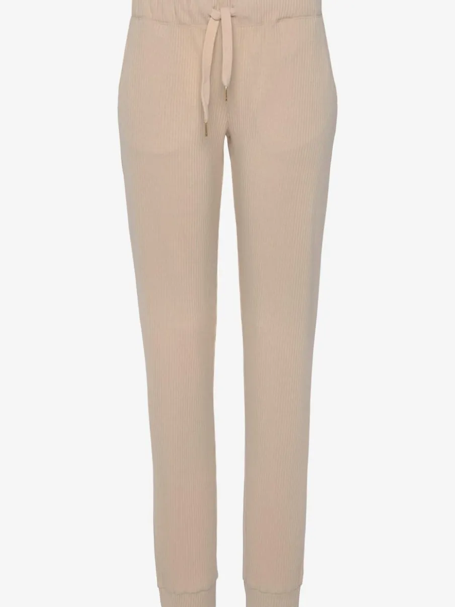 Pantalons détente en coton doux avec ceinture élastique