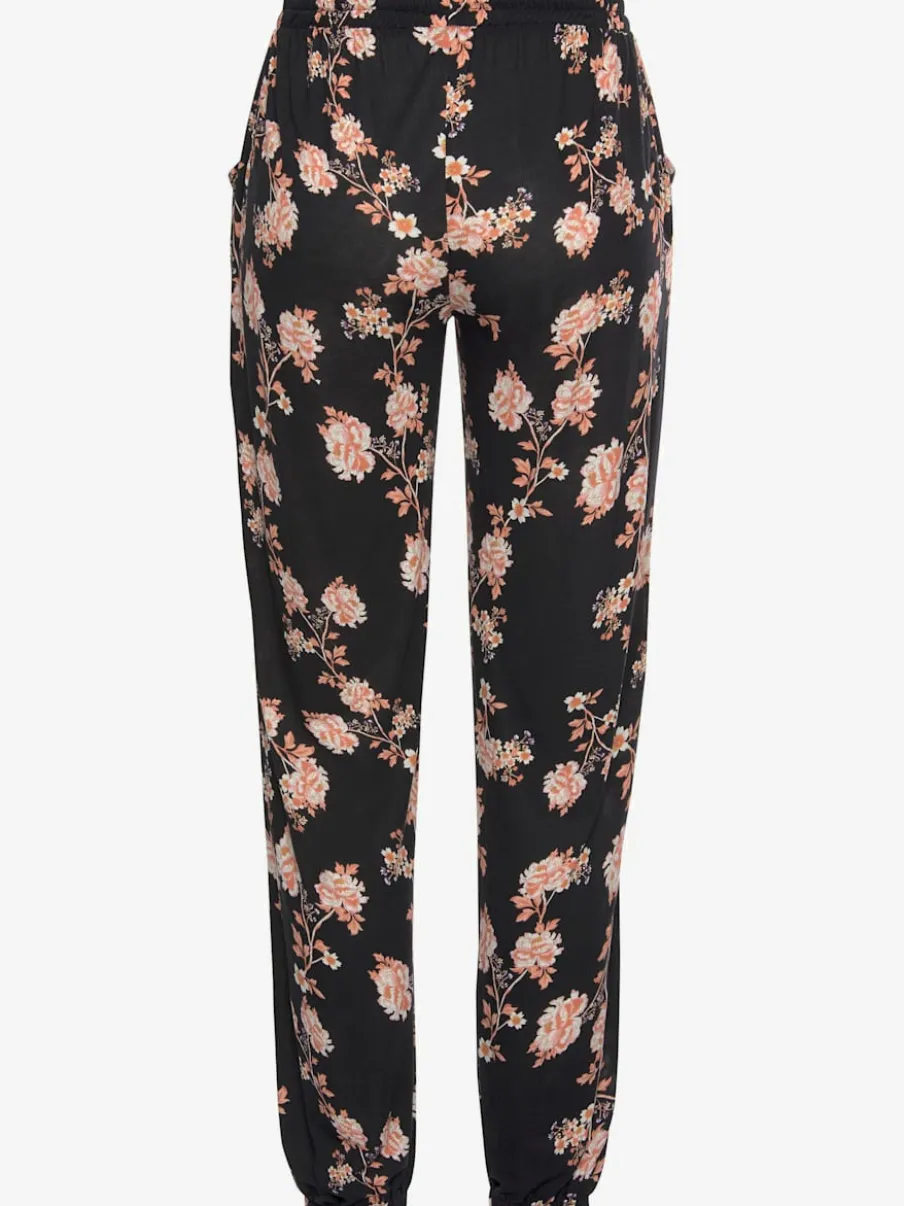Pantalons d'été légers avec impression florale et poches