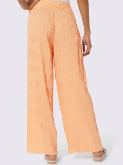 Pantalons à effet froissé avec jambes larges confortables
