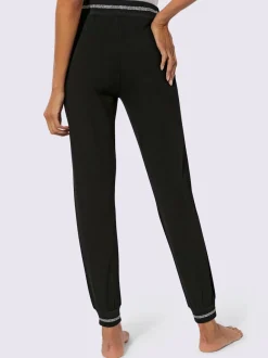 Pantalons à empiècements contrastés avec poches zippées