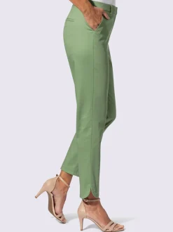 Pantalons en coton avec détails brillants et poches raffinées