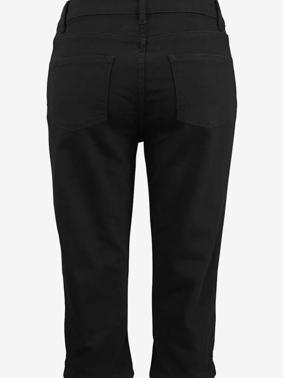 Pantalons 3/4 en coton avec fentes et poches