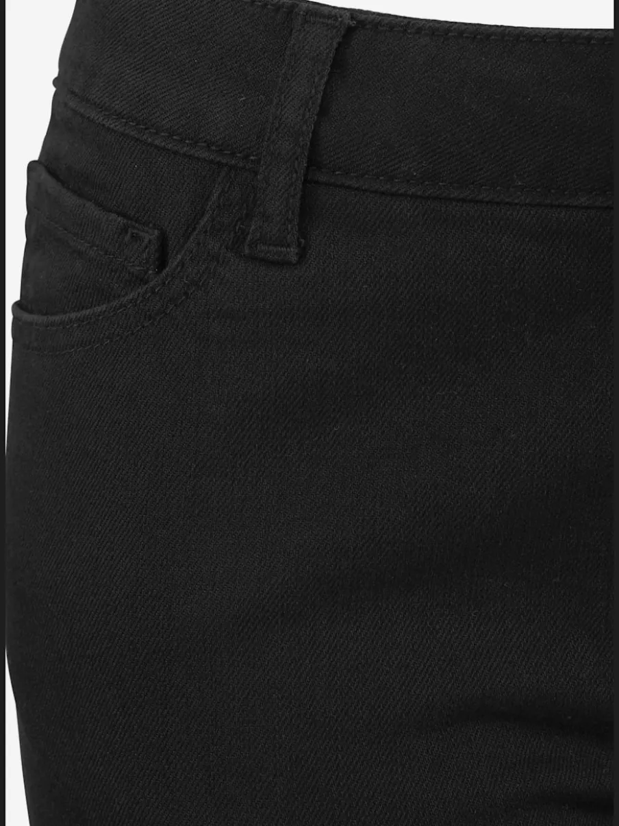 Pantalons 3/4 en coton avec fentes et poches