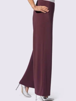 Pantalons en jersey avec ceinture élastique jambes larges