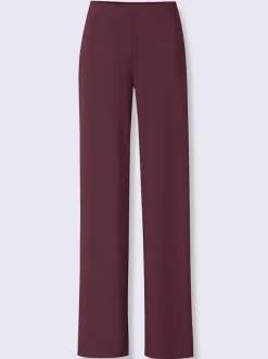 Pantalons en jersey avec ceinture élastique jambes larges