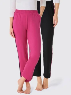 Pantalons en jersey avec ceinture élastique et poches