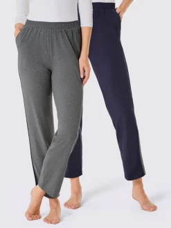 Pantalons en jersey avec ceinture élastique et poches