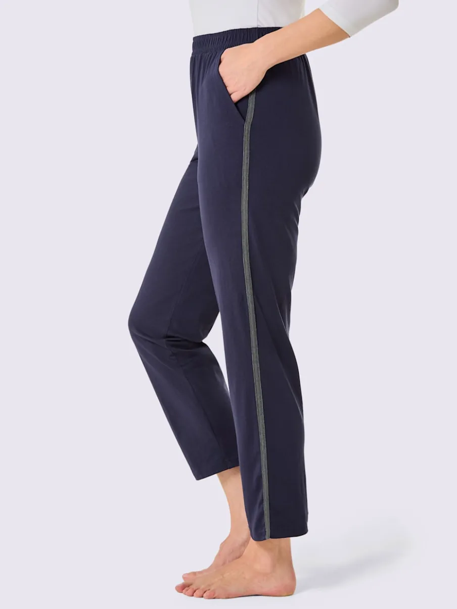 Pantalons en jersey avec ceinture élastique et poches