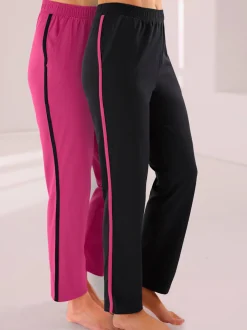 Pantalons en jersey avec ceinture élastique et poches
