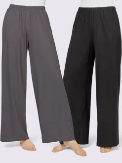 Pantalons en jersey avec ceinture élastique et poches