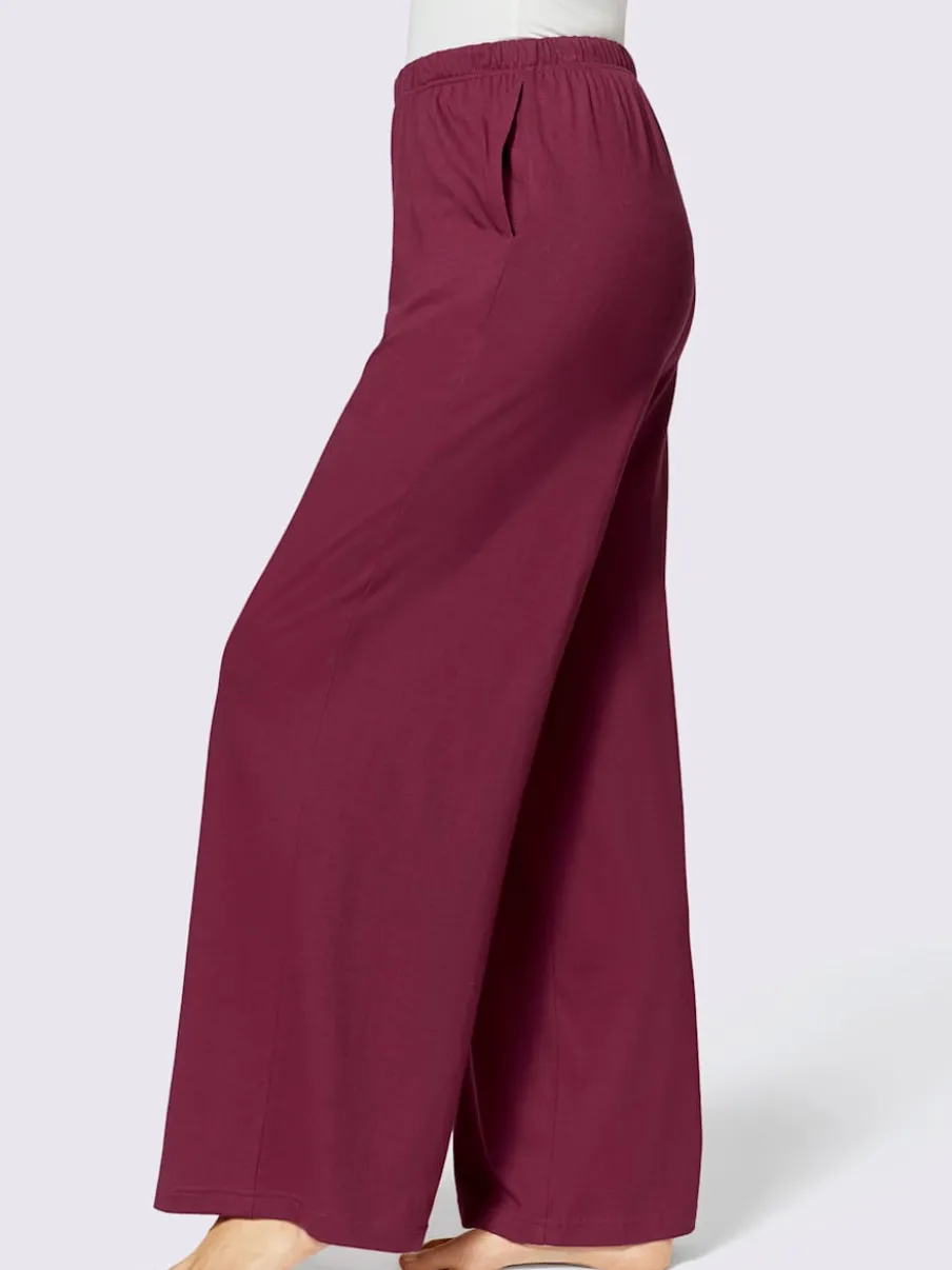 Pantalons en jersey avec ceinture élastique et poches