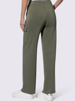 Pantalons en jersey avec poches cargo et ceinture élastique