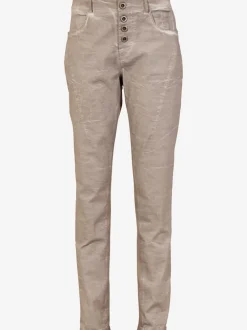 Pantalons en jersey coupe carotte avec poches fendues