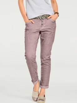 Pantalons en jersey coupe carotte avec poches fendues