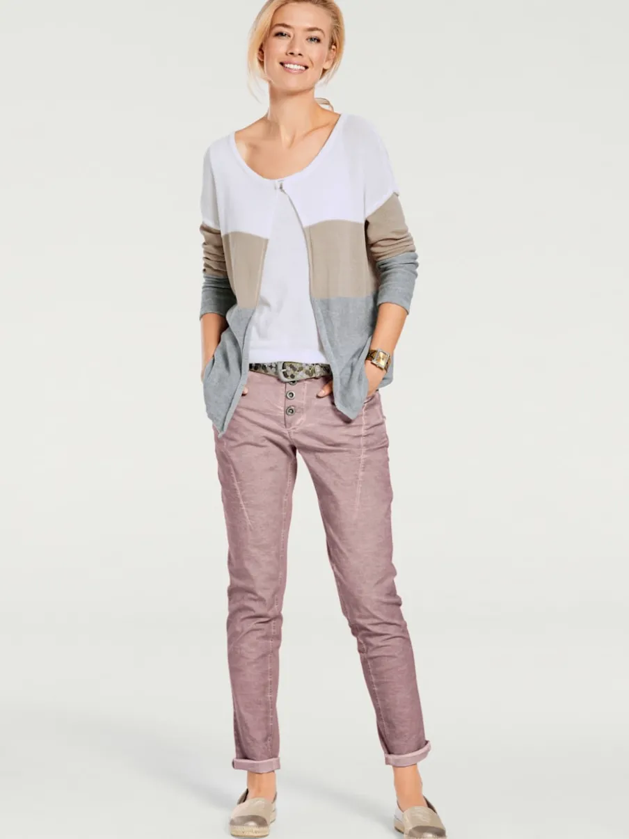 Pantalons en jersey coupe carotte avec poches fendues