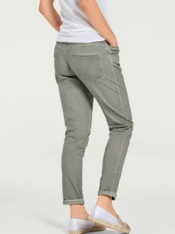 Pantalons en jersey coupe carotte avec poches fendues