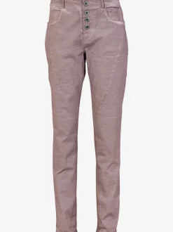 Pantalons en jersey coupe carotte avec poches fendues
