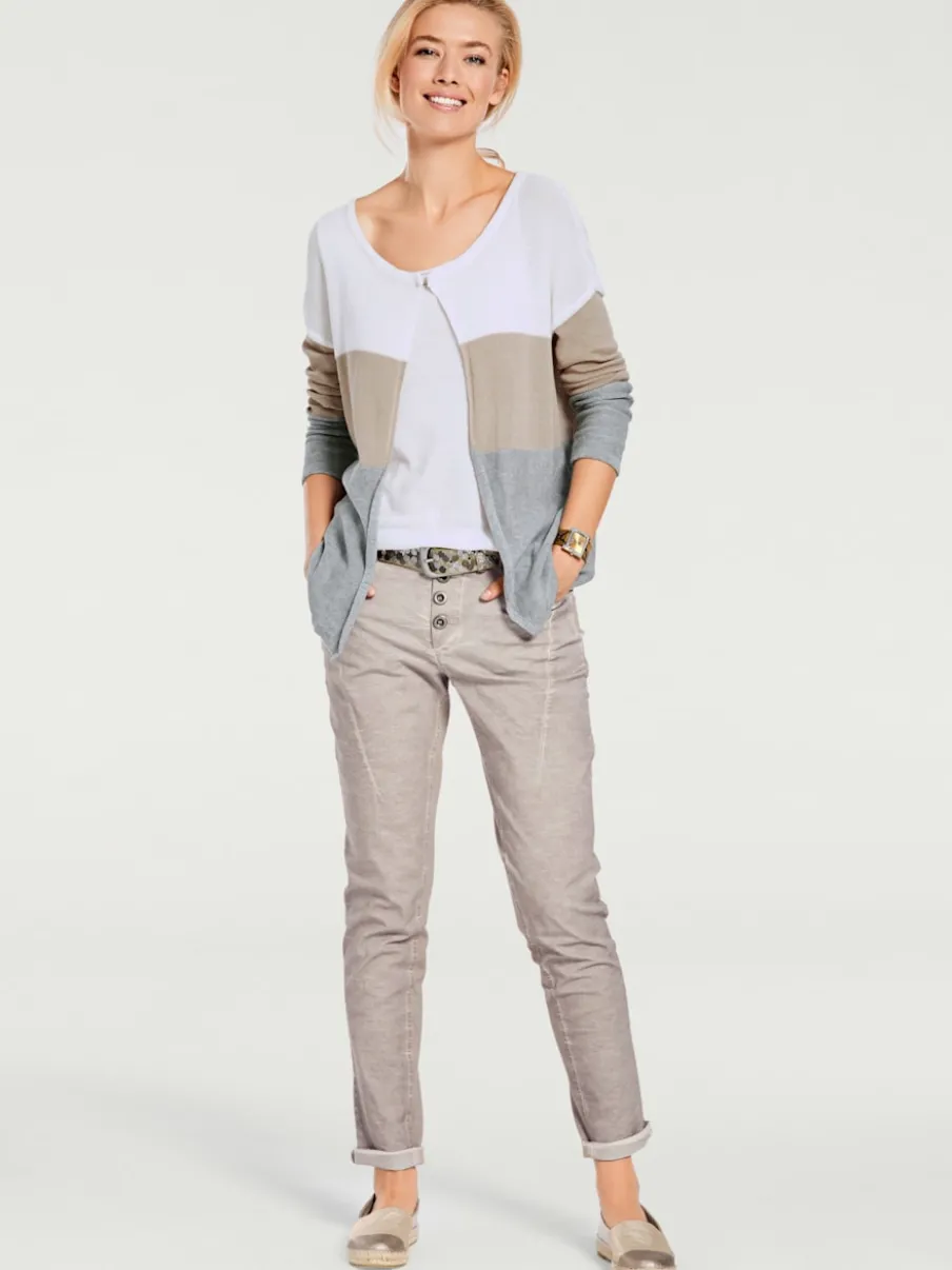 Pantalons en jersey coupe carotte avec poches fendues