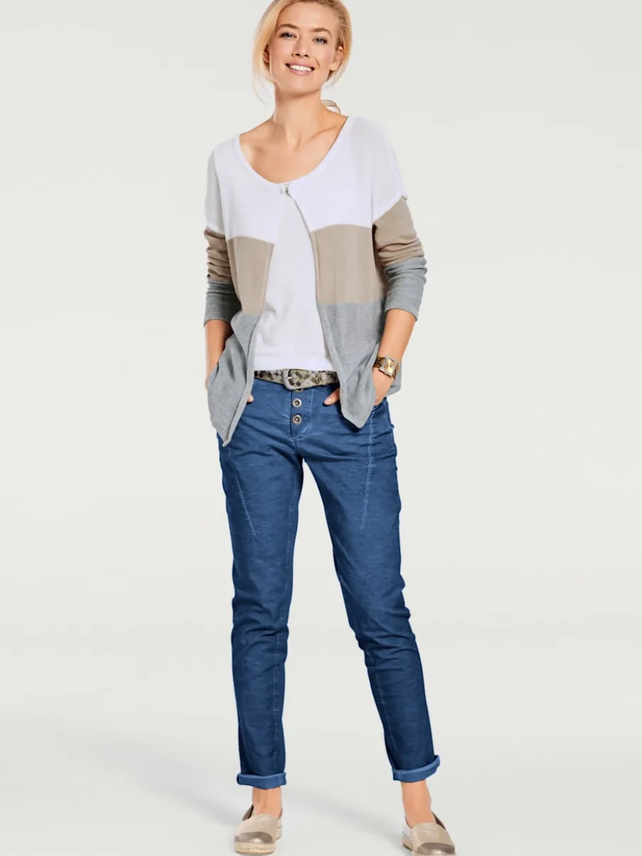 Pantalons en jersey coupe carotte avec poches fendues