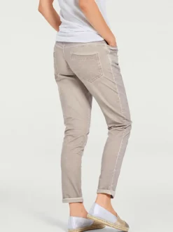 Pantalons en jersey coupe carotte avec poches fendues