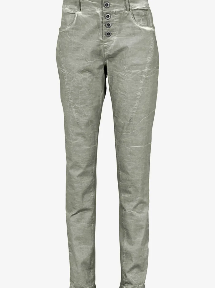 Pantalons en jersey coupe carotte avec poches fendues