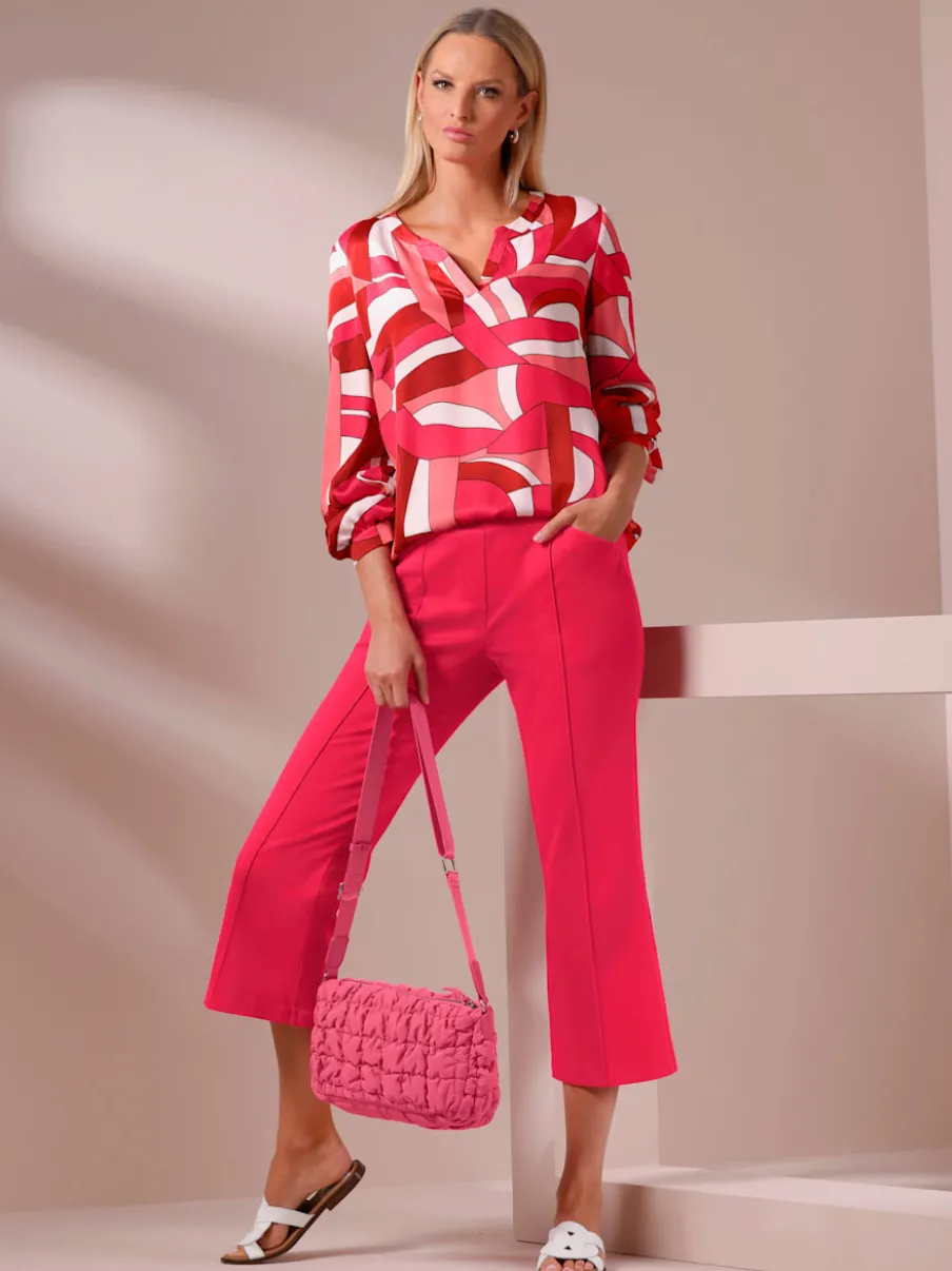 Pantalons en jersey à jambes évasées avec poches
